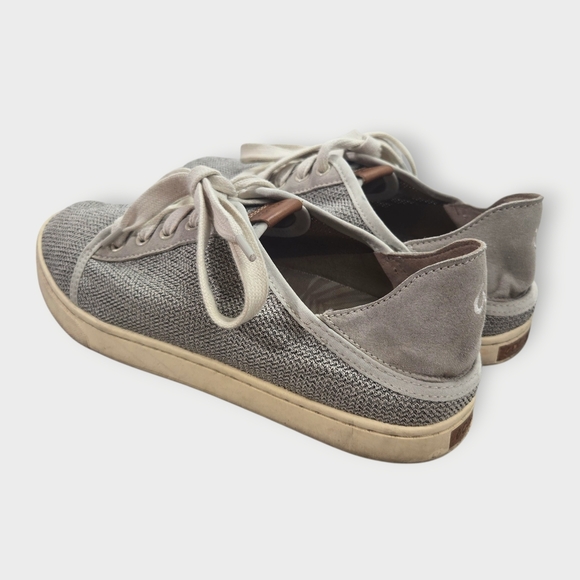 OluKai Pehuea Li Lace Up Comfort Taupe Mesh Sneakers Women’s Size W 9.5 - Picture 7 of 10